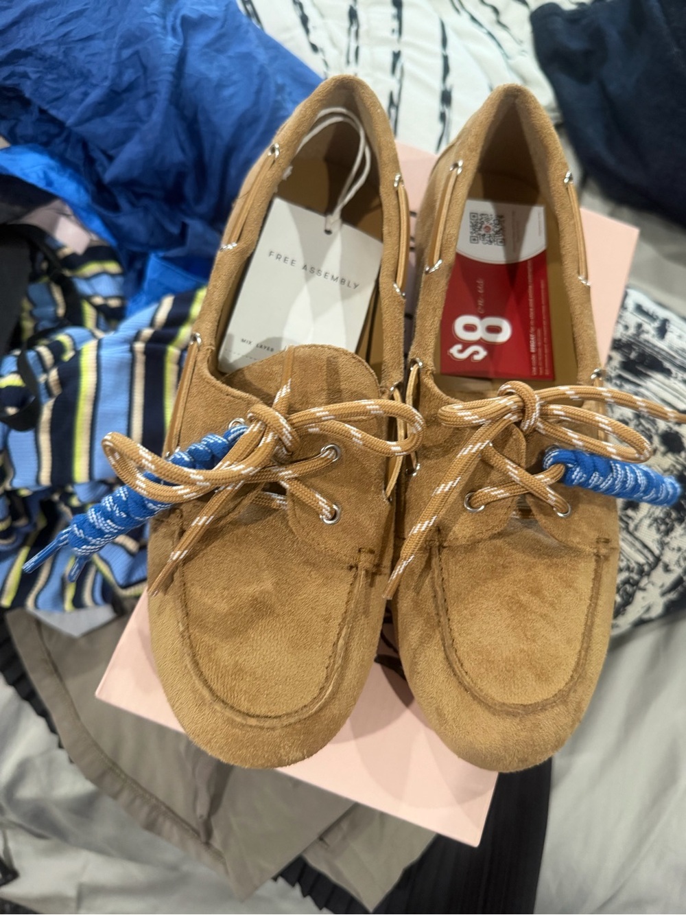 Wild Pair Tan Suede Boat Shoes
